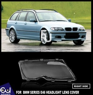 RBMWE463SERIES4DOOR02-05RIGHTHEADLIGHTHEADLAMPLENSCLEARLENSCOVER