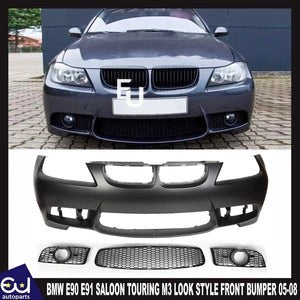 RBMWE90E91SALOONTOURINGM3LOOKSTYLEFRONTBUMPERKITNOPDC2005-08