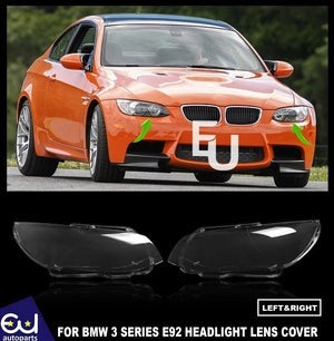 RBMWE92E93LCI2010-2013HEADLIGHTLENSCOVERSLEFT&RIGHTHEADLAMPPAIR