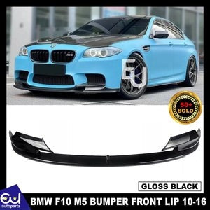 RBMWF10M5FRONTBUMPERSPLITTERLIPSPOILERGLOSSBLACK2010-2016