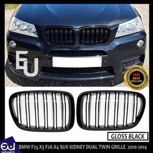 RBMWF25X3F26X42010-14GLOSSBLACKFRONTKIDNEYDUALTWINGRILLEGRILL