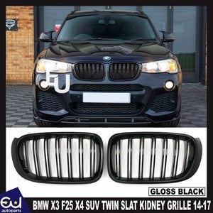 RBMWF25X3F26X4SUV14-17GLOSSBLACKFRONTKIDNEYDUALTWINGRILLEGRILL