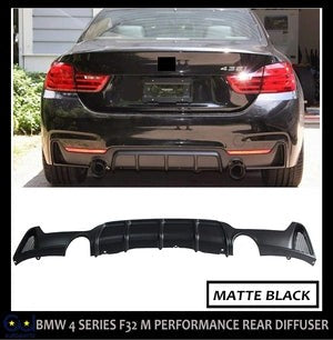 RBMWF32F33F364SERIESMSPORTREARDIFFUSERMATTMATTEBLACK