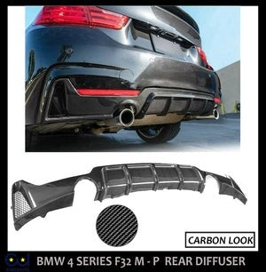 RBMWF32F33F364SERIESMSPORTREARDIFFUSERCARBONFIBRELOOK