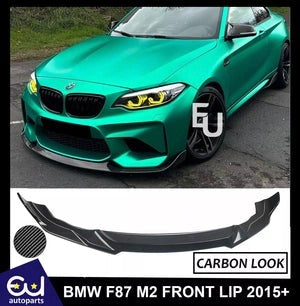 RBMWF87M2COMPETITIONFRONTSPLITTERLIPVALANCESPOILERCARBONLOOK15+