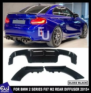 RBMWM2F87GLOSSBLACKREARDIFFUSERSPLITTERVALANCE3PCMTCSTYLE2015+