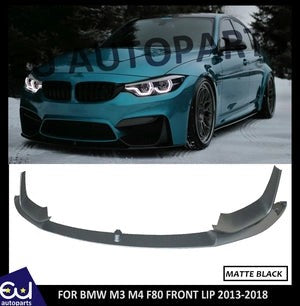 RBMWM3M4F80F82F83FRONTLIPSPLITTERSPOILERSTYLEMATTEBLK