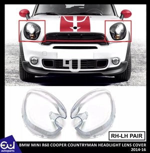 RBMWMINIR60COOPERCOUNTRYMAN2014-16PAIRL+RHEADLIGHTLENSCLEARCOVER