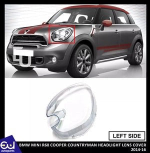 RBMWMINIR60COOPERCOUNTRYMANLEFTSIDEHEADLIGHTLENSCLEARCOVER2014-16