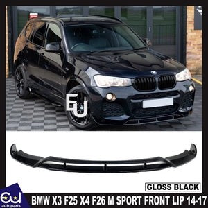 RBMWX3F25X4F26MSPORTFRONTLIPSPLITTERGLOSSBLACK2014-2017