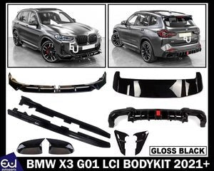 RBMWX3G01LCIBODYKITBODYKITFRONTSPLITTERLIPREARDIFFUSERSKIRT2021+