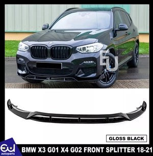 RBMWX3G01X4G02MPSTYLEFRONTBUMPERSPLITTERLIPGLOSSBLACK2018-2021