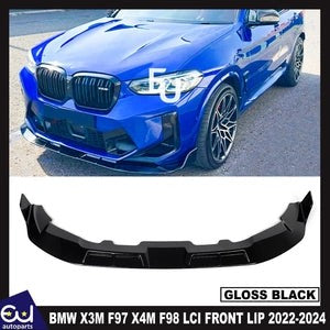 RBMWX3MF97X4MF98LCIFRONTSPLITTERSPOILERLIPGLOSSBLACK2022-2024