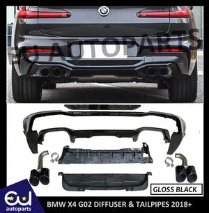 RBMWX4G022018+DIFFUSERINCLUDINGEXHAUSTPANEL&TAILPIPESBLACK