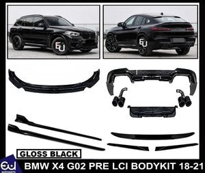 RBMWX4G02PRE-LCIGLOSSBLACKAEROBODYKITSPLITTERDIFFUSERANDTIPS18-21