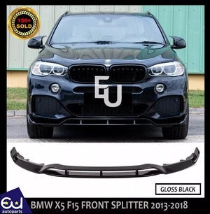 RBMWX5F15MSPORTFRONTBUMPERSPLITTERLIPSPOILERKITGLOSSBLK2013-2018