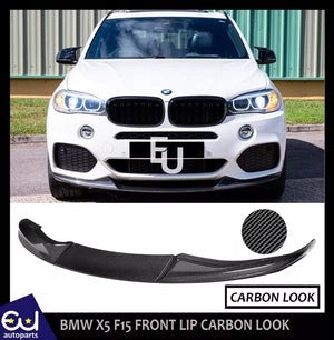 RBMWX5F15MSPORTFRONTBUMPERSPLITTERLIPSPOILERCARBONFIBERLOOK13-18