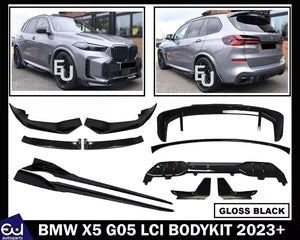 RBMWX5G05LCI2023+AEROBODYKITBODYKITREARDIFFUSERGLOSSBLACKMSPORT