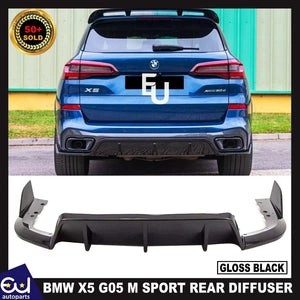 RBMWX5G05MSPORTGLOSSBLACKREARBUMPERDIFFUSERSPOILEREXTENSION2018+