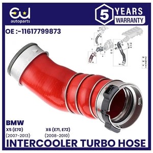 RBMWX5X6E70E713.0SD3.5DINTERCOOLERTURBOHOSEPIPERUBBER11617799873