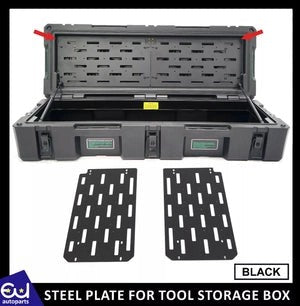 RCARGOTOOLSTORAGEBOXINSIDESTEELPLATEROOFPLATFORMRACKRAILSBARBLACK