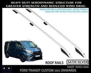 RDTRANSITCUSTOMROOFRAILSBARGREYSILVERTOURNEOROOFRACKOEMQUALITYSWB