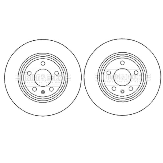 RearBrakeDiscsFitsAudiA4,A5,A62010-2016,8K0615601b,Bbd4635