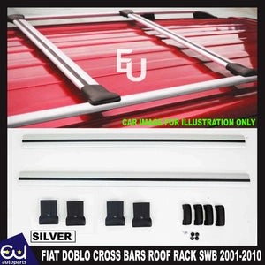 RFIATDOBLO2001-10CROSSBARSSETROOFRACKRAILSSWBSILVER
