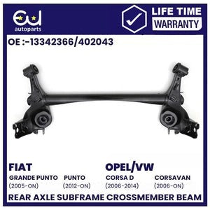 RFIATGRANDEPUNTO05-ONVAUXHALLCORSADMK306-14REARAXLESUBFRAMEBEAM
