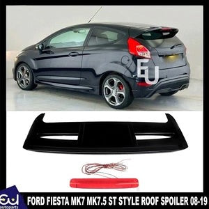 RFORDFIESTAMK7MK7.5STSTYLEREARBOOTROOFSPOILERGLOSSBLACK 08-19 OEM