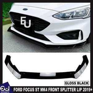 RFORDFOCUSSTMK4FRONTSPLITTERSPOILERLIPBODYKITGLOSSBLACK19+