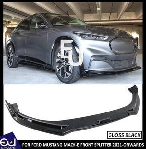 RFORDMUSTANGMACH-EFRONTBUMPERSPLITTERLIPVALANCEGLOSSBLACK21+