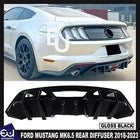 RFORDMUSTANGMK6.5GLOSSBLACKREARBUMPERDIFFUSERLIPBODYKIT2018-2023