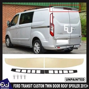RFORDTRANSITCUSTOMTWINBARNDOORREARROOFTAILGATESPOILERFITSTYLE12+