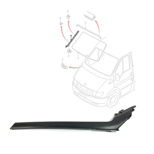 Rh/Right/DriverSideWindscreenMouldingTrimFitsFordTransit,4621064
