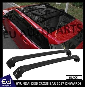 RHYUNDAITUCSONROOFBARSROOFRACKRAILSBLACKCROSSBARSLOCKABLE2015+