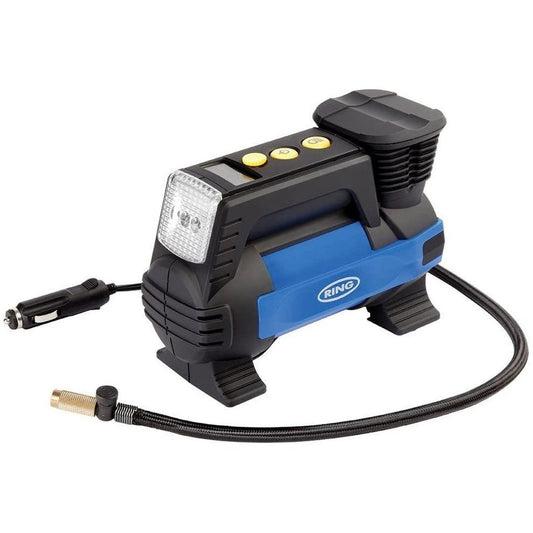 RingRAC82012VFastFlowDigitalTyreInflatorPresetFunctionAdaptorSet4x4VanCar