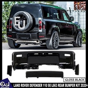 RLANDROVERDEFENDER11090L663REARBUMPERPANELSMOULDINGTRIMKIT2020+
