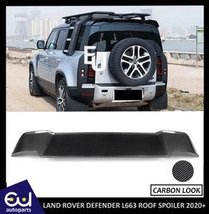 RLANDROVERDEFENDER90110L6632020+CARBONLOOKREARROOFSPOILERWINGLIP