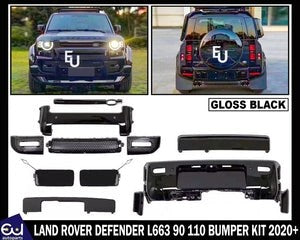 RLANDROVERDEFENDER90110L663FRONTREARBUMPERCOVERMOULDINGBODYKIT20+