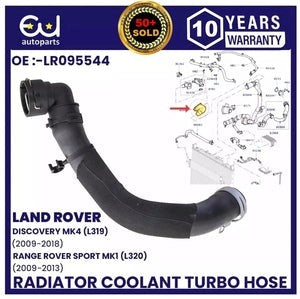 RLANDROVERDISCOVERY43.0TDUPPERTOPRADIATORCOOLANTHOSELR095544