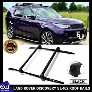 RLANDROVERDISCOVERY5L462ROOFRAILSRACKCROSSBARSKITBLACKLOCKABLE