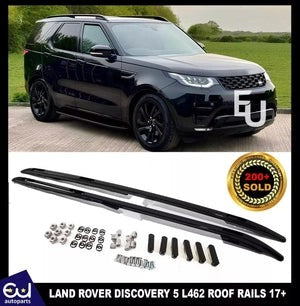 RLANDROVERDISCOVERY5L462ROOFRAILSRACKCROSSBARSBLACK2017+OEMSTYLE