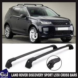 RLANDROVERDISCOVERYSPORTL550CROSSBARSBLACKROOFRAILSROOFRACK2014+