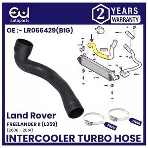 RLANDROVERFREELANDERII2.2DIESELTD4TURBOCHARGEAIRHOSEPIPELR002589