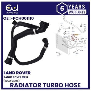 RLANDROVERRANGEROVERL3224.4V8PETROLNEWRADIATORTOPHOSEPCH001110