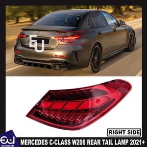 RMERCEDES-BENZCCLASSW206REAROUTERTAILLIGHTLAMPRIGHTDRIVERSIDE21+