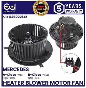 RMERCEDESA-CLASSW169/B-CLASSW2452004-2012HEATERBLOWERMOTORFAN