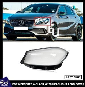RMERCEDESACLASSW1762016-2018HEADLIGHTLAMPGLASSLENSCOVERSHELLLEFT