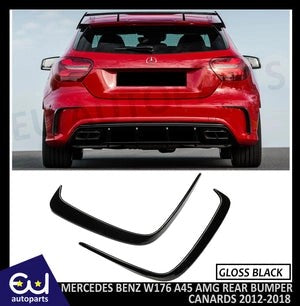 RMERCEDESACLASSW176A180AMGSIDEVENTA45REARBUMPERFLICKSCANARDGLOSS